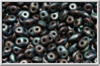 SD-23980-85001, SuperDuo Beads, black, op., nebula, matte, 10g