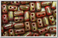 RUL-93200-43400, Rulla Beads, 3x5mm, red, op., silverpicasso, 100 Stk. (ca. 11 g)