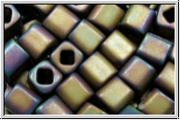 TC-04-0614, TOHO Cubes, 4mm, brown, met., matte, iris., 10g