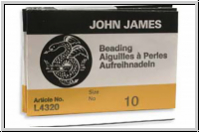 Perlennadeln, JOHN JAMES, #10, 54mm Lnge, 25 Stk. im Briefchen