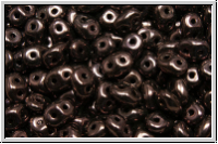 SD-23980-15726, SuperDuo Beads, black, op., vega luster, 10g