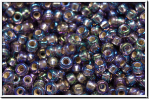 RR-11-1024,  MIYUKI Rocailles, 11/0, amethyst, trans., silver-ld., AB, 10g