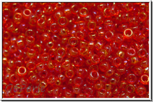 RR-15-0297, MIYUKI Rocailles, 15/0, orange, trans., AB, 5g