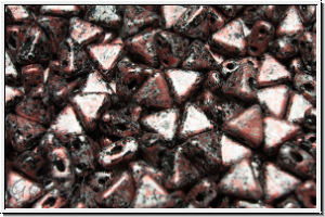KHEOPS PAR PUCA, 6x5mm, black, op., red, tweedy, 50 Stk.