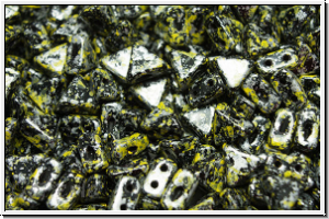 KHEOPS PAR PUCA, 6x5mm, black, op., yellow, tweedy, 50 Stk.