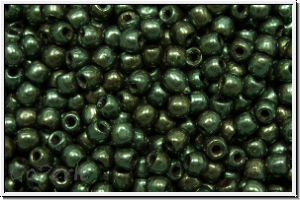 bhm. Glasperle, rund, 2mm, green, met., 150 Stk.