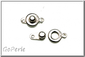 Druckknopfverschluss, rund, 16x9mm, antiksilberfb., 1 Stk.
