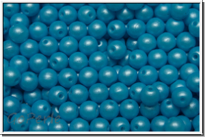 bhm. Glasperle, rund, 4mm, white, alabaster, pearl shine baby blue, 50 Stk.