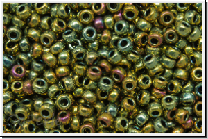 RR-11-1981, MIYUKI Rocailles, 11/0, nickel, met., plated, iris., 5g (Kleinere Menge!)