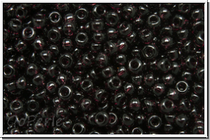 RR-11-2402, MIYUKI Rocailles, 11/0, amethyst, dk., smoky, trans., 10g