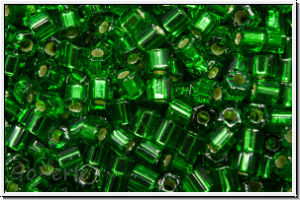 TH-11-0027b, TOHO Hexagon, 11/0, green, grass, trans., silver-ld., 10g