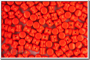 Diabolo-Beads, 5x5mm, red, op., 25 Stk.