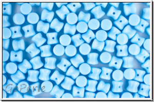 Diabolo-Beads, 5x5mm, blue, baby, op., 25 Stk.