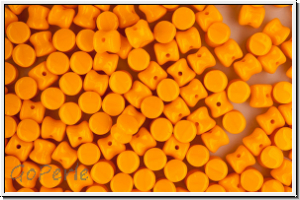 Diabolo-Beads, 5x5mm, orange, op., 25 Stk.