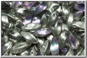 Twist-Beads, 6x12mm, crystal, trans., light vitrail, 25 Stk.
