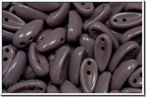 Chili-Beads, 2-Loch, 11x4mm, lavender, dk., op., 25 Stk.