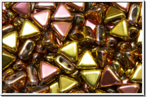 KHEOPS PAR PUCA, 6x5mm, crystal, trans., california gold rush, 50 Stk.
