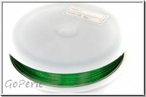 Schmuckdraht, 0,45 mm, 7 Strnge, nylonumm., grn, Rolle/100m