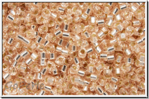DB1203, MIYUKI Delica, 11/0, pink mist, trans., silver-ld., 5g