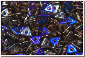 Tri-Beads, 4mm, amethyst, trans., half azuro, 100 Stk.
