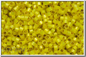DB2187, MIYUKI Delica, 11/0, citron, trans., silver-ld., semi-matte, duracoat, 5g