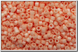 DB1523, MIYUKI Delica, 11/0, salmon, lt., op., matte, AB, 5g