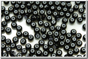 PR-11-23798, PRECIOSA Rocailles, 11/0, black, op., cornelian star, 20g
