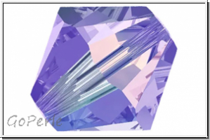 Preciosa Bicone, 4mm, tanzanite, trans., AB2x, 50 Stk.