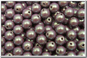 PRECIOSA Round Pearls MAXIMA, 4mm, violet - pearlescent, 25 Stk.