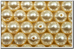 PRECIOSA Round Pearls MAXIMA, 6mm, creamrose, lt. - pearl effect, 10 Stk.