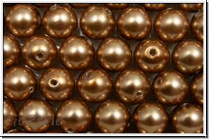 PRECIOSA Round Pearls MAXIMA, 6mm, bronze - pearl effect, 10 Stk.