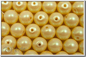 PRECIOSA Round Pearls MAXIMA, 6mm, yellow - pearlescent, 10 Stk.