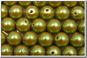PRECIOSA Round Pearls MAXIMA, 6mm, khaki - pearlescent, 10 Stk.