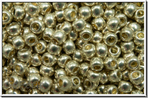 R-11-0572, TOHO Rocailles, 11/0, silver, bright, met., galv., 10g