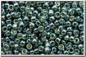 R-15-0577PF, TOHO Rocailles, 15/0, sage, galv., met., perm.-finish, 5g