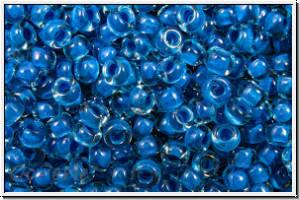 PR-11-08A38, PRECIOSA Rocailles, 11/0, crystal, trans., terra intensive blue-ld., 20g