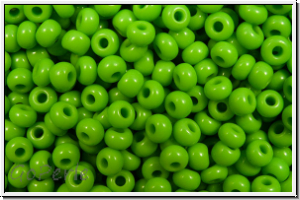 PR-11-53230, PRECIOSA Rocailles, 11/0, green, jade, op., 20g