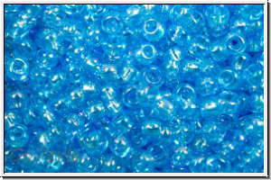 PR-11-61010, PRECIOSA Rocailles, 11/0, aqua, trans., AB, 20g