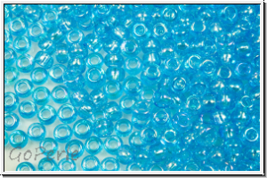 PR-11-61010, PRECIOSA Rocailles, 11/0, aqua, trans., AB, 20g