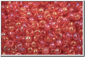 PR-11-91070, PRECIOSA Rocailles, 11/0, siam, lt., trans., AB, 20g
