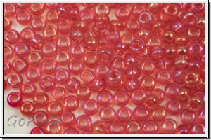 PR-11-91070, PRECIOSA Rocailles, 11/0, siam, lt., trans., AB, 20g