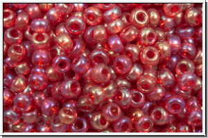 PR-11-91090, PRECIOSA Rocailles, 11/0, siam, dk., trans., AB, 20g