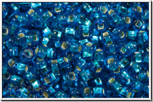 PR-11-67150, PRECIOSA Rocailles, 11/0, blue zircon, trans., silver-ld., 20g