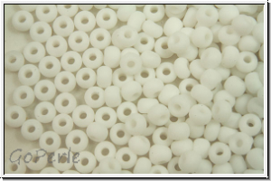 PR-11-03050M, PRECIOSA Rocailles, 11/0, white, op., matte, 20g