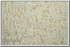 PR-11-57205, PRECIOSA Rocailles, 11/0, white, alabaster, AB, 20g