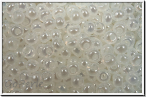PR-11-57102, PRECIOSA Rocailles, 11/0, white, alabaster, luster, 20g