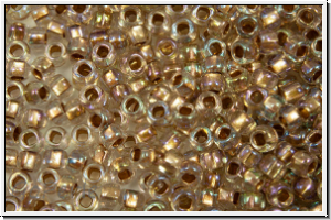PR-11-68506, PRECIOSA Rocailles, 11/0, crystal, trans., bronze-ld., AB, 20g