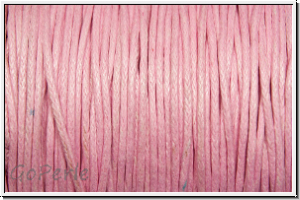 Baumwollkordel (BW), gewachst, 1mm, rose, Preis/m