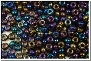 PR-11-59205, PRECIOSA Rocailles, 11/0, black, op., AB, 20g