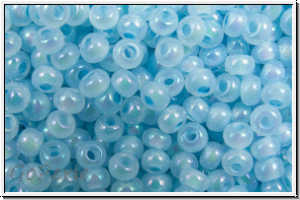 PR-11-57534, PRECIOSA Rocailles, 11/0, blue, ceylon, AB, 20g